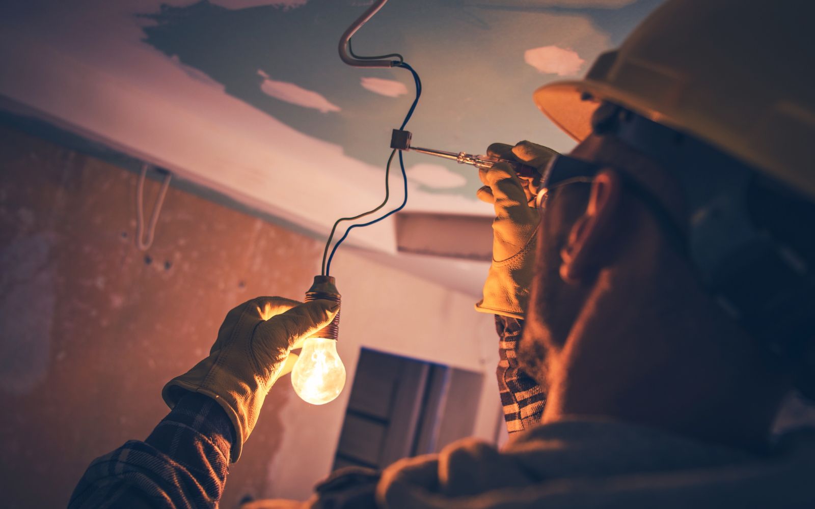 Contractors business at work